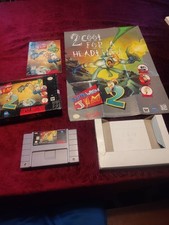 Super Nintendo SNES Earthworm Jim 2 CIB w Manual Poster Cleaned Tested Free Ship