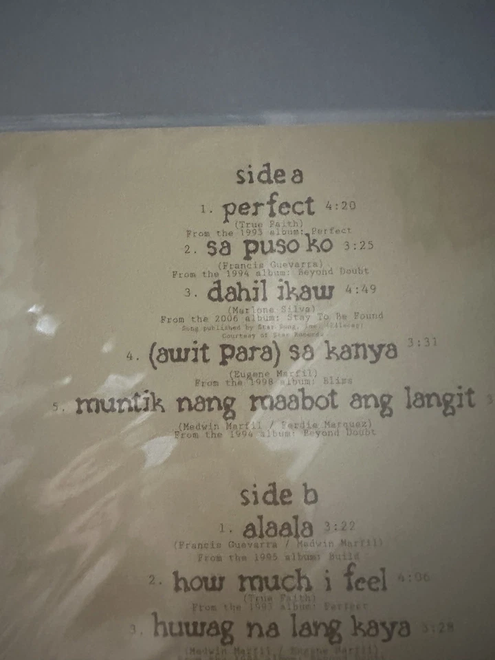 TRUE FAITH -The Perfect Collection Philippines OPM New  Vinyl - Image 3 of 4