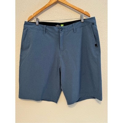 Quiksilver Men's Slate Blue Flat Front Shorts