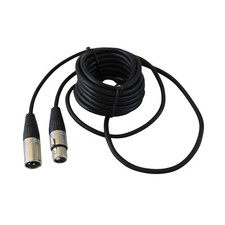 YONG-SHENG XLR CABLE, 3-PIN MALE - FEMALE PATCH CORD, DMX YS156N-B YS157N, 10'