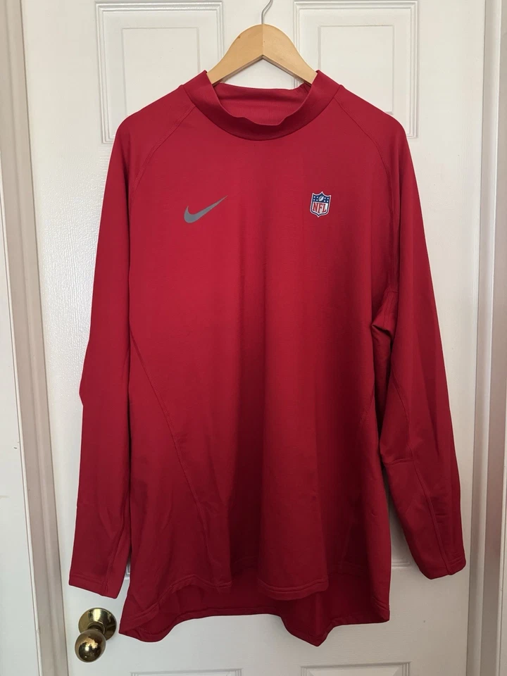 Nike Dri-FIT Mens 3XL NFL ON FIELD Football Long Sleeve Turtleneck CW6384-687 - Image 2 of 4