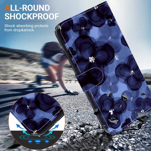 Case for Moto G14 G54 G84 G72 G73 G42 G62 Edge 40 Pattern Leather Wallet Cover - Zdjęcie 6 z 12