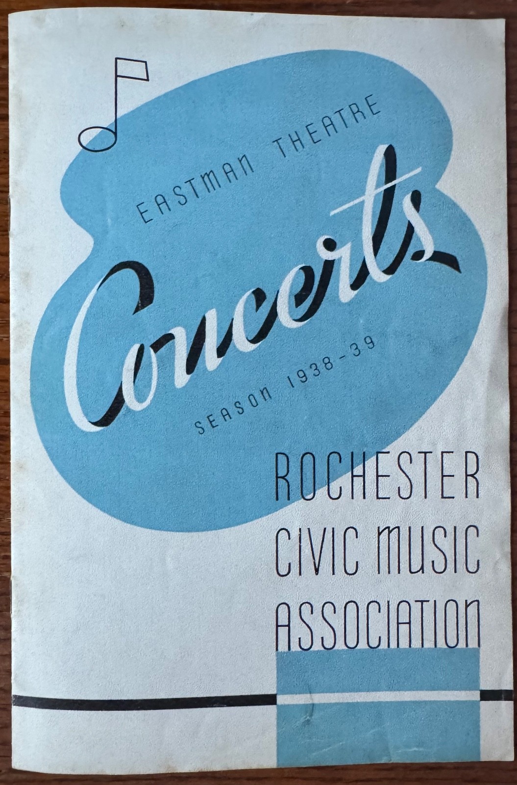 Eastman concerts program heifetz rachmaninoff rubinstein marian anderson 1938-39