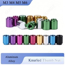 Knurled Thumb Nut M3 M4 M5 M6 Aluminum Alloy Hand Grip Knob Blind Hole Nuts