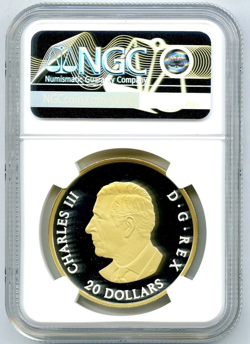 2025 $20 CANADA 1 OZ SILVER PROOF GILT NGC PF69 ANIMAL PORTRAITS GREY WOLF - FR