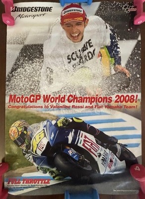 MotorGP Poster 2008 Valentino Rossi World Championship Winner