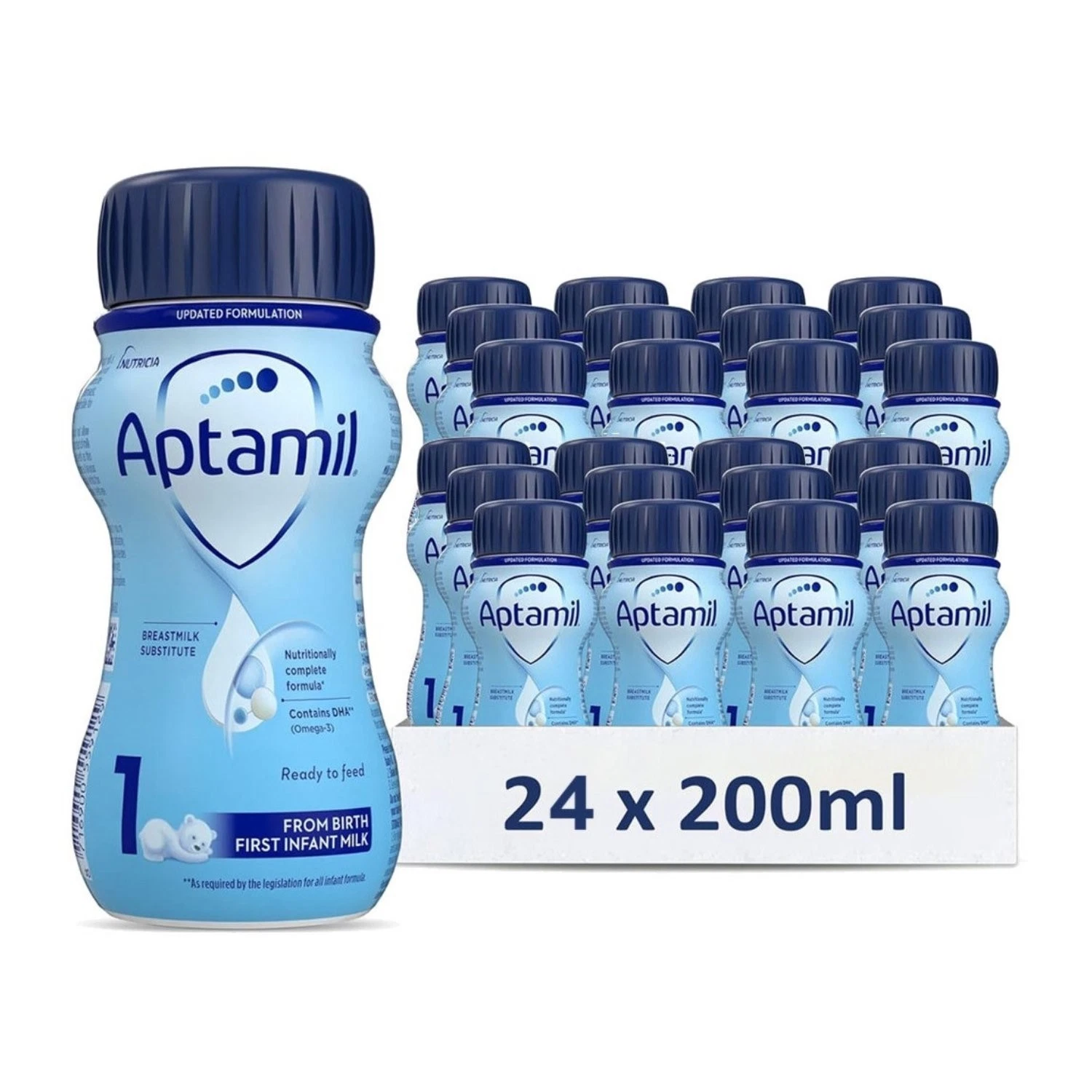 24 x 200ml Aptamil Breastmilk Substitute 1 First Infant Milk From Birth
Opens in a new window or tab