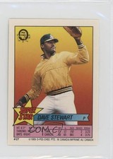 1989 Super Star Sticker Backs ( 155) Dave Stewart Ryne Sandberg #27 HOF 01v6