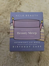 NCLA Beauty Sleep Overnight Lip Mask Birthday Cake 15 ml/0.5 fl oz Full Size NIB