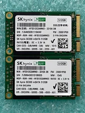 2x SK Hynix SC300 HFS512G3AMND-3310A 512GB mSATA SSD Solid State Drive | HD772