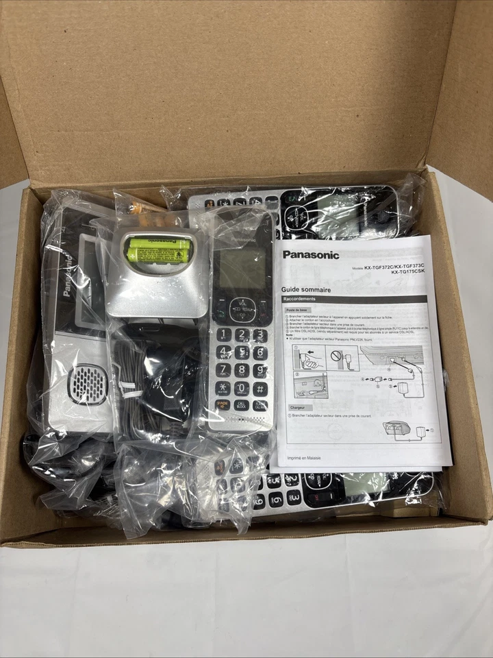 Panasonic Reacondicionado KX-TGF376S Teléfono Inalámbrico 6 Teléfonos Bluetooth Bloque de Llamadas Foto 3 de 4