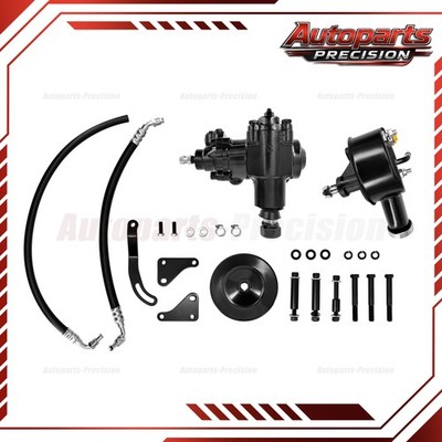 Power Steering Gear Box Upgrade Conversion Kit For Chevy Impala Bel Air 1958-64