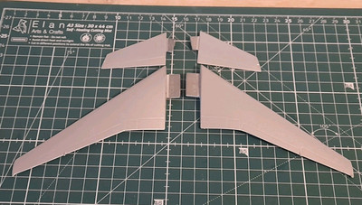 DC-10 Wings And Tailfins Flugzeug Modell Douglas Boeing Ersatzteile Bord 1:200