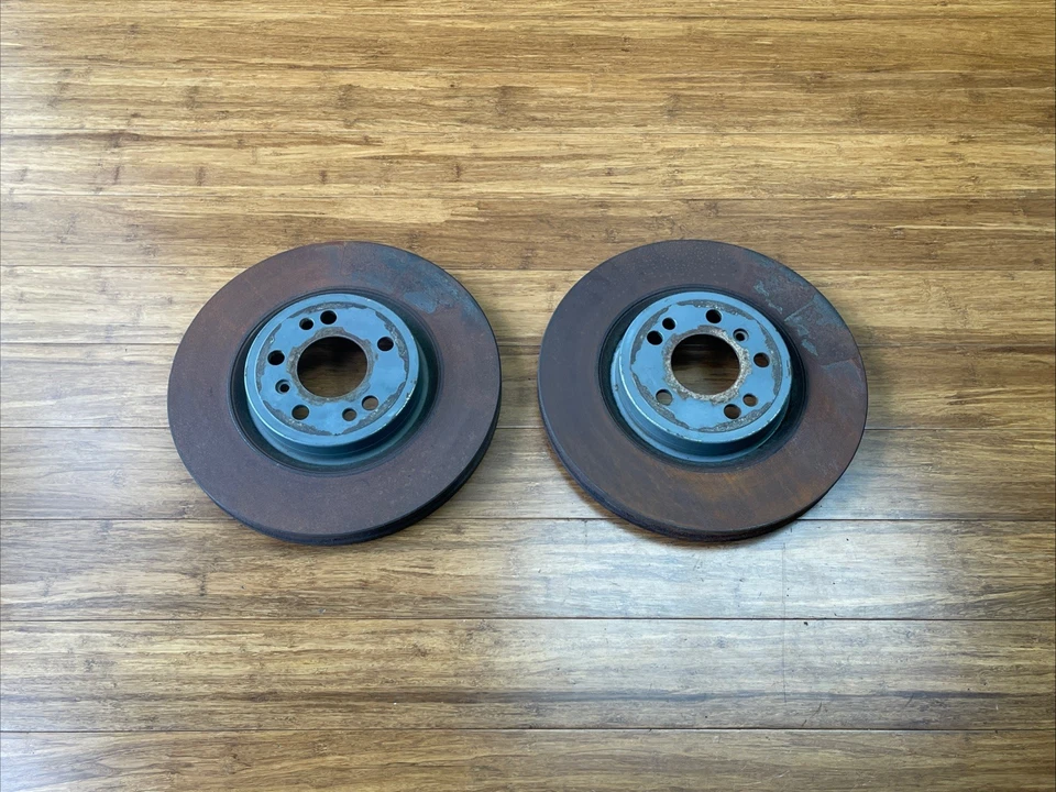Disco de freno delantero izquierdo y derecho Mercedes ML350 W166 2011-2015 64 k millas OEM Foto 4 de 4