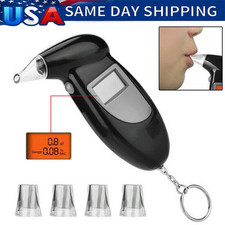 Portable Digital LCD Breathalyzer Breath Test Alcohol Tester Analyzer Detector 