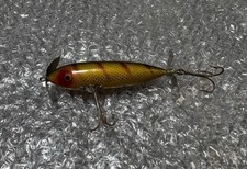 Heddon Wounded Spook 1950s Gold Mark Musky Fishing Lure Vintage Tackle