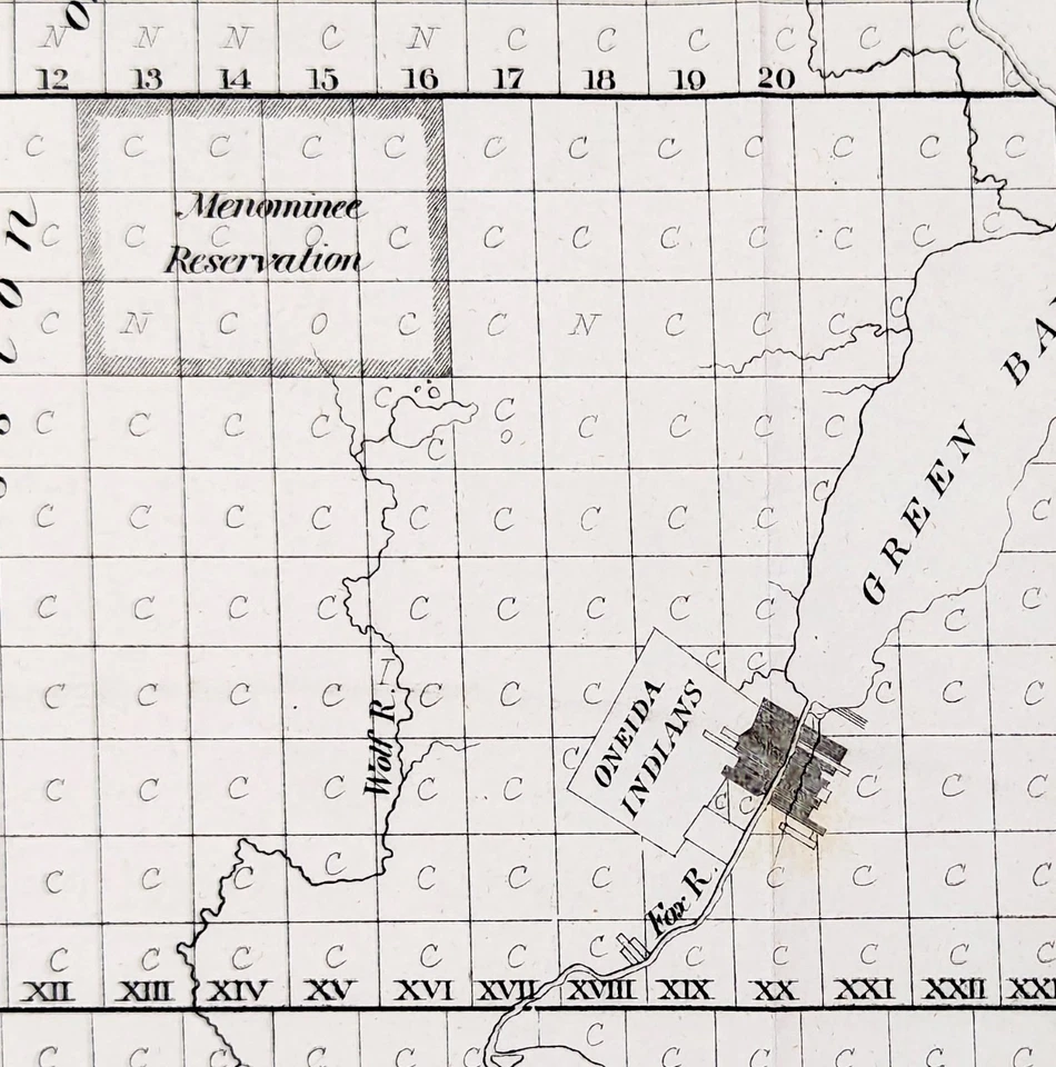 1861 WISCONSIN - MINNESOTA Mapa ORIGINAL Encuesta General de la Oficina de Tierras (22x17) Foto 4 de 4