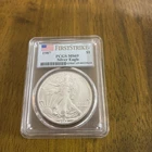 1987 American Silver Eagle PCGS MS69 First Strike Flag Label- Rare First Strike
