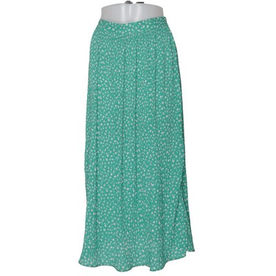 Zara, Maxirock, Größe: S, Grün/Mehrfarbig, Polyester, Blumen, Damen #BWC
