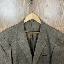 Stafford Sport Coat Mens 50R Brown Multicolor Textured Wool Two Buttons