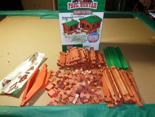 Paul Bunyan Classic Wooden Log Cabin Building Set Made in USA (188 Pieces)