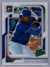2026 Donruss Optic Josue De Paula Rated Prospect Silver Prizm