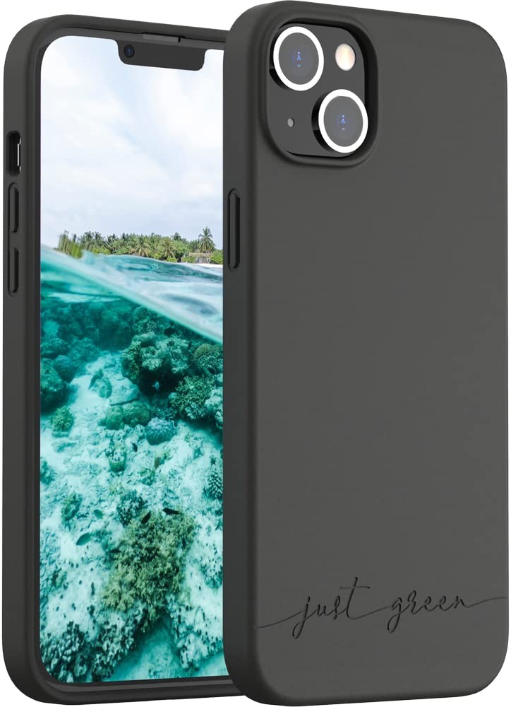 Coque iPhone 14 Plus Natura noire finition premium élégante