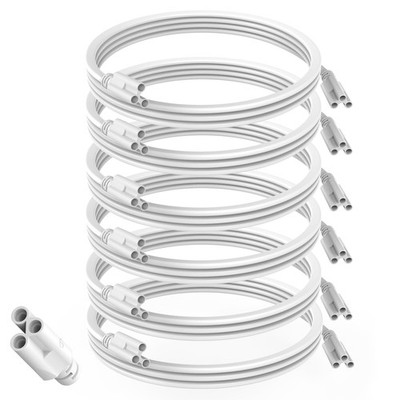 5FT T5 T8 Extension Cords for Lights, 1.5 Meter T5 Extension Cable Linkable W...