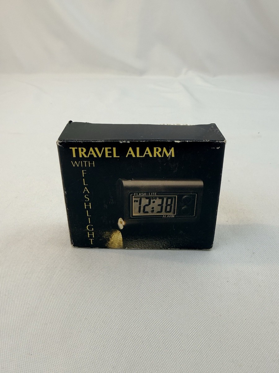 オルゴール　時計　ライト Travel Alarm With Flashlight Jean Clement Distinctive Products