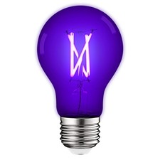 LUXRITE A19 Edison UV LED Black Light Bulb, 1 Count Pack of 1 ,