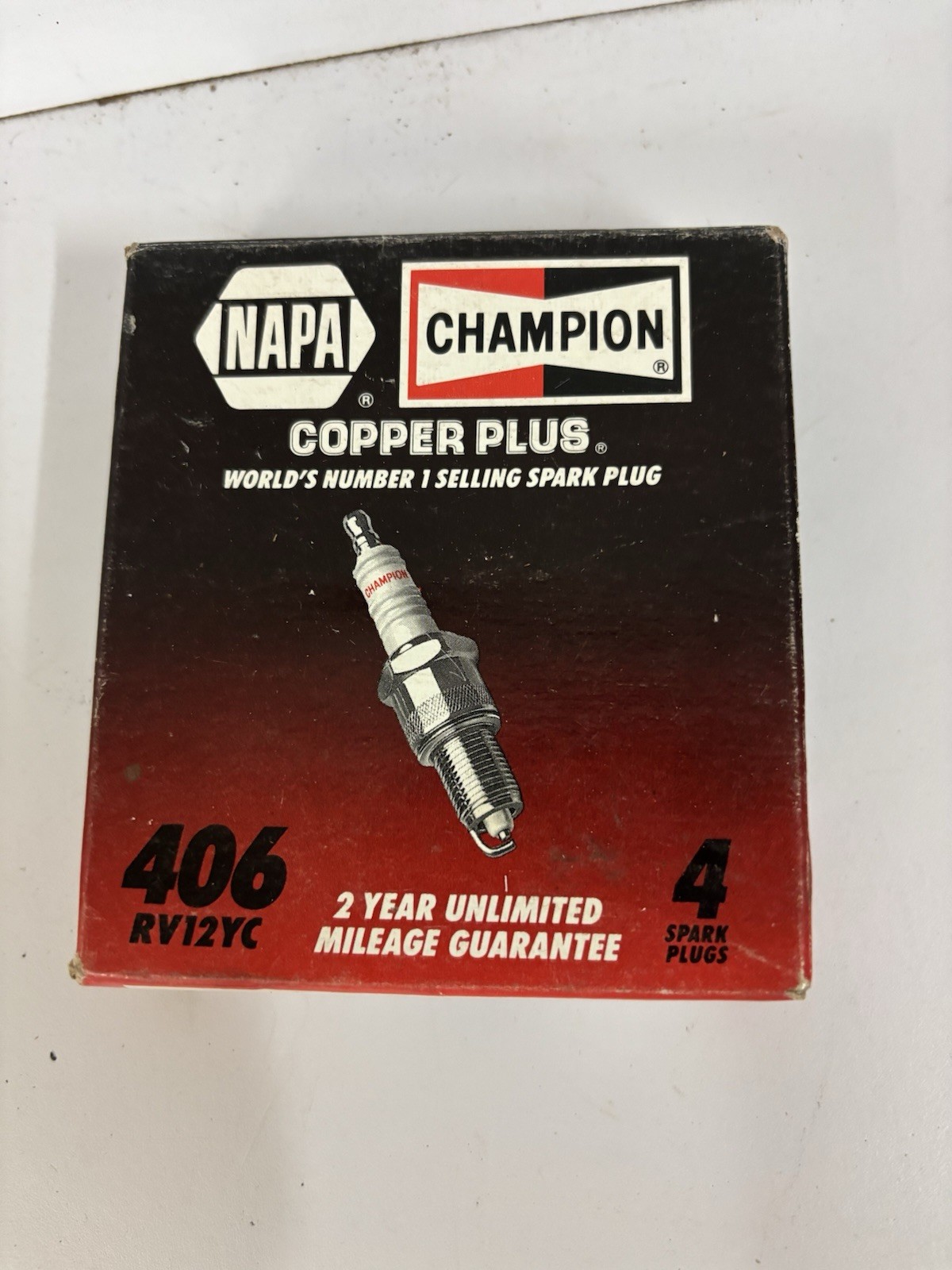 Champion Copper Plus 406 RV12YC Spark Plugs - Box of 4