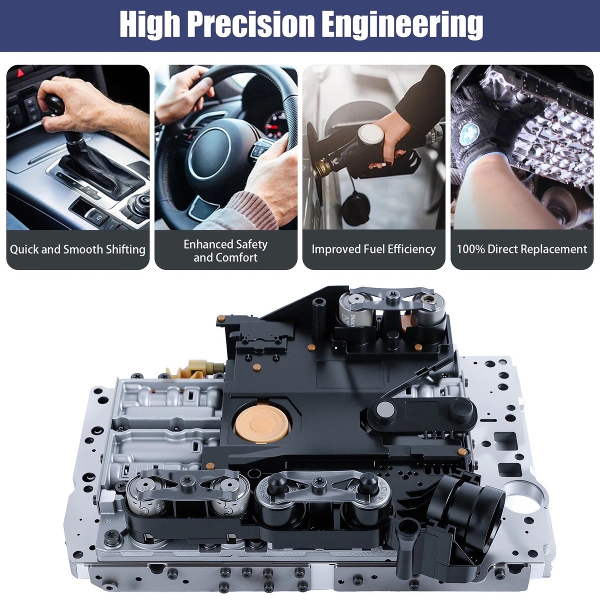722.6 Transmission valve body with Conductor plate &solenoids for