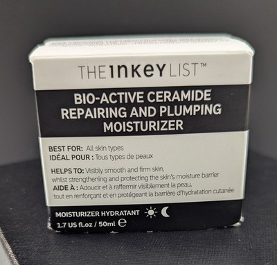 The INKEY List Bio-Active Ceramide Repairing Plumping Moisturizer 1.7oz NEW
