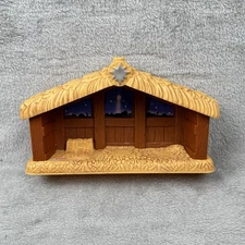 Fisher Price Little People Christmas Nativity Manger Star Music Stable 2002