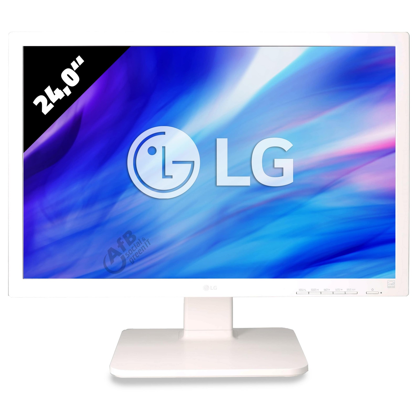 LG 24MB65PM-W 24 Zoll Monitor 1920x1200 WUXGA IPS 5ms Grau Bildschirm
