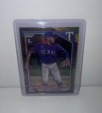 2024 Bowman Chrome Curley Martha 1st Gold Reptilian /50 #BCP-168 Rangers