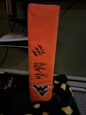 Mike Vanderjagnt signed WVU Football  Endzone Pilon