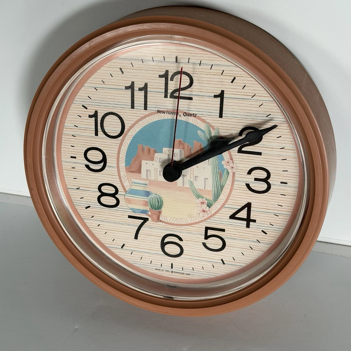 New Haven Quartz (Battery Powered) Plastic Wall Clocks for sale | eBay