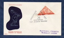 SAN MARINO 1959 UNIVERSIADE DI TORINO ON ENVELOPE FIRST DAY