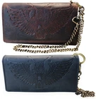 Large Biker Wallet - Biker Wallet RFID Service Purse with Chain Vintage