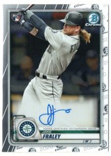 Jake Fraley 2020 Bowman Chrome Rookie Autograph Card #CRA-JF AUTO. rookie card picture
