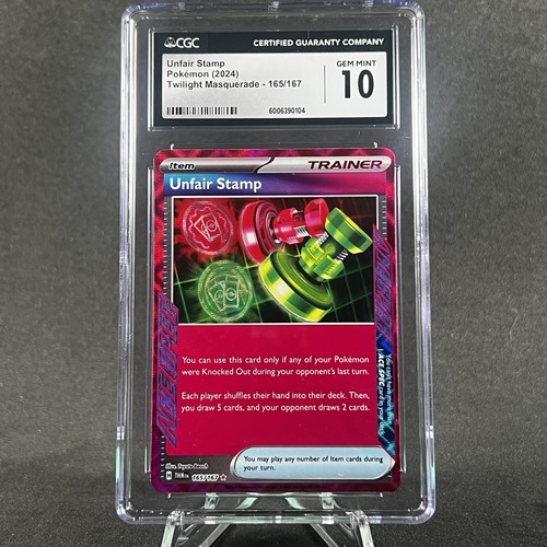 Unfair Stamp graded CGC 10 for sale on eBay