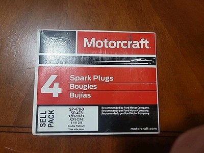 Ford OEM Motorcraft SP-478/ SP-478-X (AZFS-32F-E) Spark Plugs 4 Pack