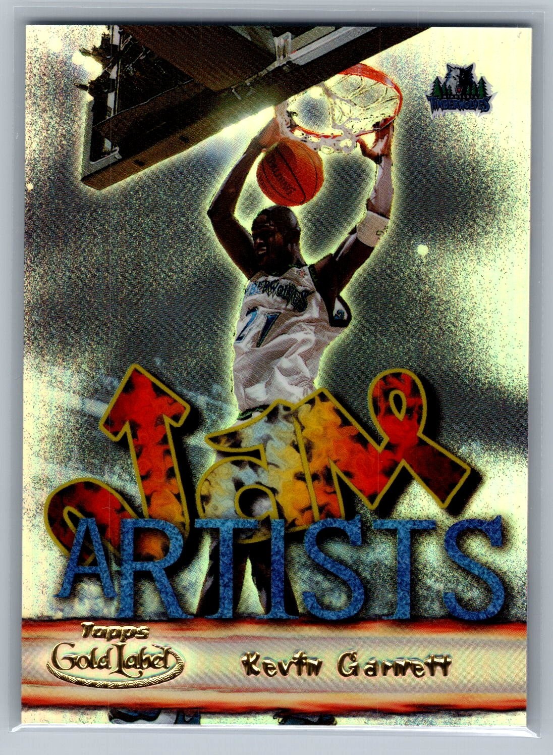 2000-01 Topps Gold Label - Jam Artists Kevin Garnett #JA5 - HOF NM