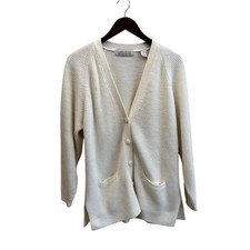 Vintage Karen Scott Chunky Knit Oversized Cardigan Sweater Size M