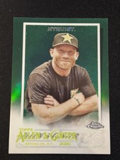 2020 Topps Allen & Ginter X #254 Ryan Nyquist Chrome Green Refractor 1/99