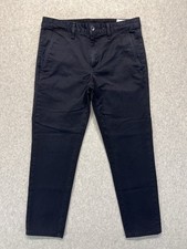 Rag & Bone Men’s Black Slim Fit Chino Pants Size 32 Cropped Ankle Casual USA