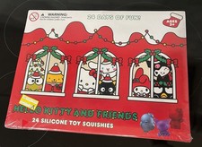 Hello Kitty & Friends 24 Days Of Fun Advent Calendar, 24 Silicone Squishies, NEW