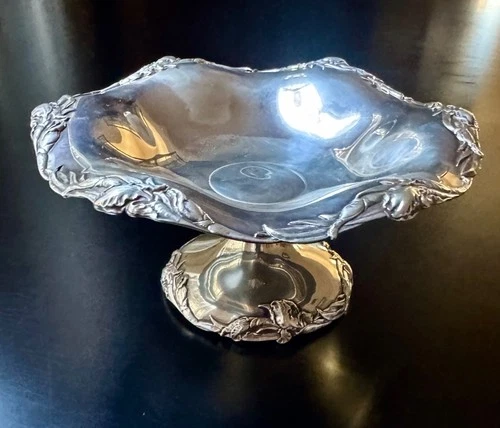Reed & Barton Sterling 190 Iris 1900 Footed Candy Dish 6 Inch