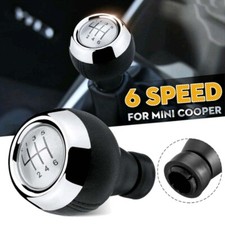 6 Speed Gear Shift Knob For Mini Cooper S R55 R56 R57 R58 R59 F55 Silver Stick